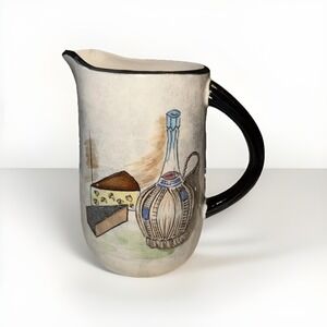 Vintage Capri by Royal Sealy Japan Water Juice Pitcher Ceramic Hand Painted READ